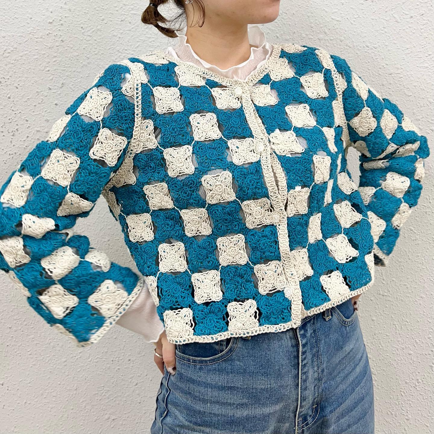 ♡店頭入荷中のクロシェカーデクロシェ×チェッカー柄でトレンド感が詰まってます————————————————EP237512T002チェッカークロシェカーデ¥3190 with tax⁡⁡#emsexcite #エムズエキサイト#emsexciteコーデ#ootd#code#春服#プチプラ#プチプラコーデ#春コーデ#新作#人気アイテム#チェッカー柄#クロシェ#クロシェカーデ#カーデ#シアーインナー#シアーカットソー#カラーコーデ#クロシェ編み#海外ガール#春ファッション#オソロコーデ#韓国コーデ#韓国ファッション#きょこ#量産型#ライブ参戦#トレンドファッション#参戦服⁡⁡