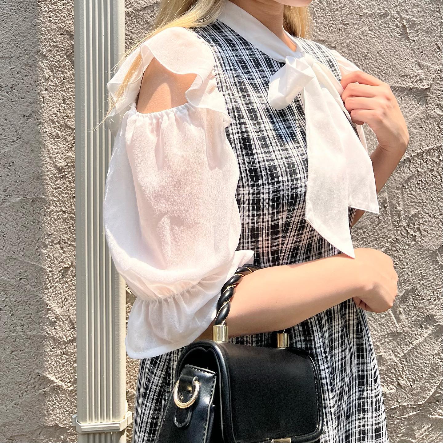 ♡店頭入荷中のボウタイワンピース肩あきで上品な肌見せに??————————————————ES237522G001肩あきボウタイワンピース¥4290 with tax⁡⁡#emsexcite #エムズエキサイト#emsexciteコーデ#ootd#code#夏服#プチプラ#プチプラコーデ#夏コーデ#新作#人気アイテム#ボウタイワンピース#ボウタイ#ワンピース#ワンピ#肩あき#フレンチガーリー#ガーリーコーデ#オソロコーデ#韓国コーデ#韓国ファッション#きょこ#量産型#ライブ参戦#カラーコーデ#トレンドファッション#参戦服⁡