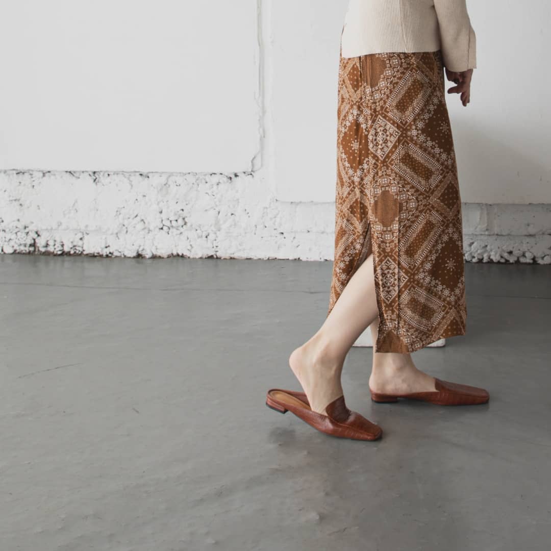 ▷pattern skirt￥6,500＋taxbrown/black#カウリアンドリィリィ#カウリ#kariandlili#柄スカート#韓国#韓国ファッション#韓国コーデ#韓国スタイル#スカートコーデ#スカートスタイル#大人スカート#柄アイテム#大人コーデ#大人スタイル#大人可愛い#fashion#wear