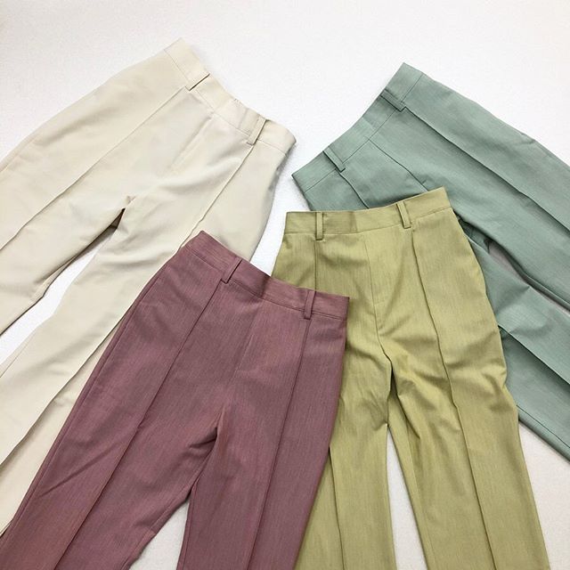 .﻿【new arrival】﻿﻿?RM07532B002﻿(T/Rライク)セミフレアPT﻿▷¥2,300+tax﻿(今週店舗入荷)﻿﻿∥color∥﻿white / pink / yellow / green﻿﻿model:157cm﻿﻿﻿#retrogirl#retrogirl2020ss﻿#レトロガール#レトロガールコーデ﻿#プチプラ#プチプラコーデ﻿#セミフレアパンツ#セミフレアパンツコーデ