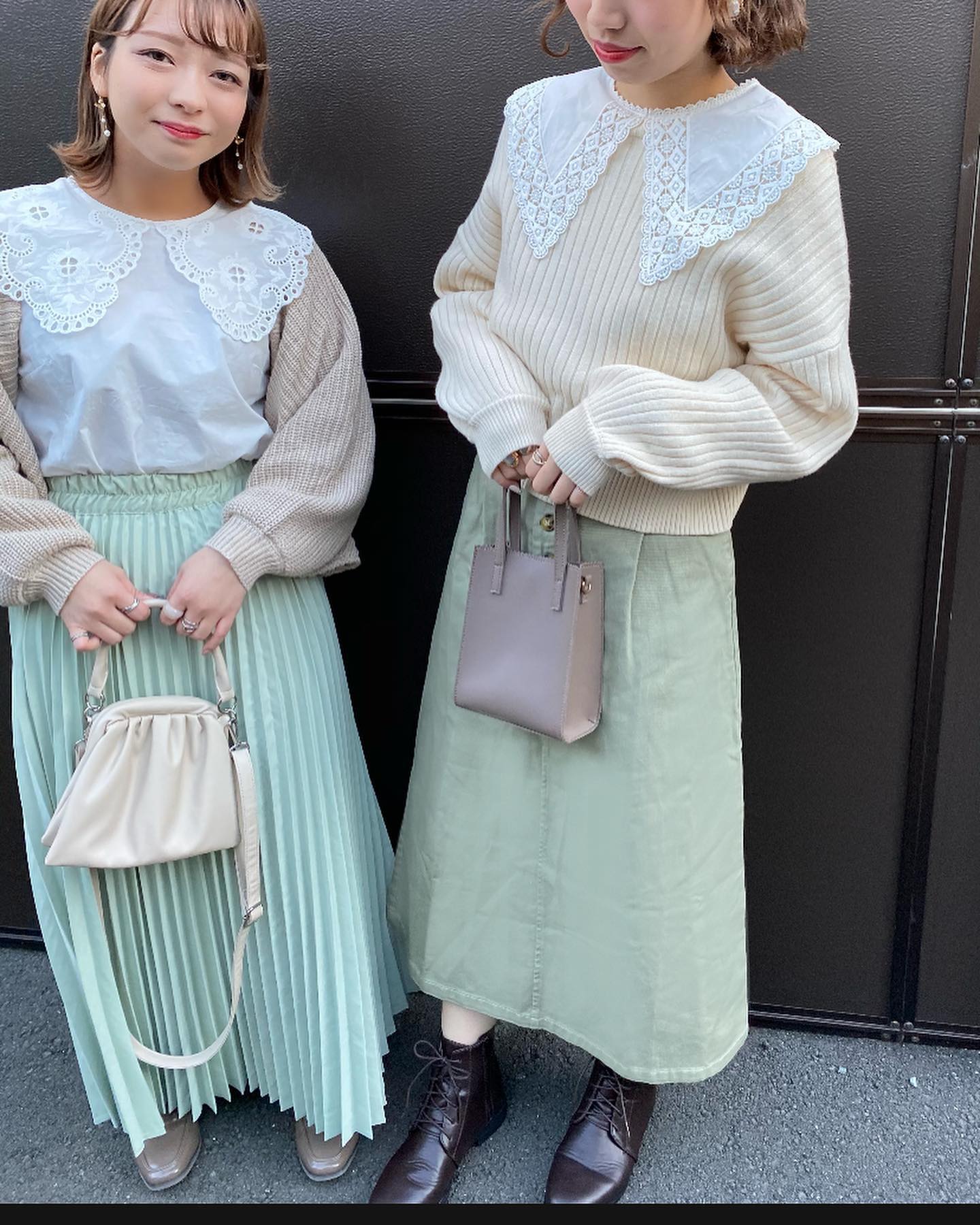 .【2021 Spring】　coming soon...#retrogirl_ootd#レトロガール#レトロガールコーデ#トレンドファッション#プチプラコーデ#でか襟 #カーディガンコーデ #プリーツスカート #シミラールック#春コーデレトロガールアナザー・リブラ アリオ 西新井店 @retrogirl_arionishiarai @3iiiuuu8  もっちー　157㎝レトロガール錦糸町PARCO店 @retrogirl_kinshichoparco @mi___u._.u みすず　150㎝#低身長コーデ