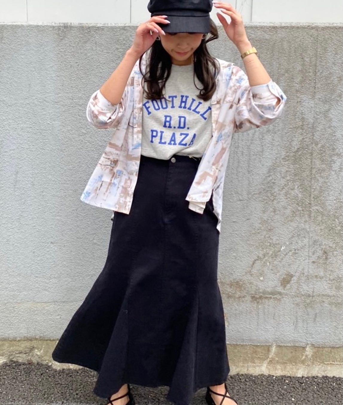 .【New arrival】﻿﻿? RM141511B002ｱｿｰﾄﾛｺﾞｳﾗｹﾍﾞｽﾄ▷¥2,090(税込)(店舗入荷.オンライン近日入荷) ﻿∥color∥﻿ white / Lgrey / Dblue? RS156223T001 ﾍﾟｲﾝﾄ柄ｱｿｰﾄｼｬﾂ▷¥2,750(税込)(店舗今週入荷.オンライン近日入荷) ﻿∥color∥﻿ white / purple / blue#retrogirl_ootd#レトロガール#レトロガールコーデ#トレンドファッション#プチプラコーデ#アート柄 #ニュアンス #柄シャツ #柄シャツコーデ #ロゴ #ロゴベスト #ノースリーブ #ロゴデザイン #ビックロゴ #bigロゴ #マーメイドスカート #キャスケット #カジュアルコーデ #夏カラー #夏コーデ #2021ss
