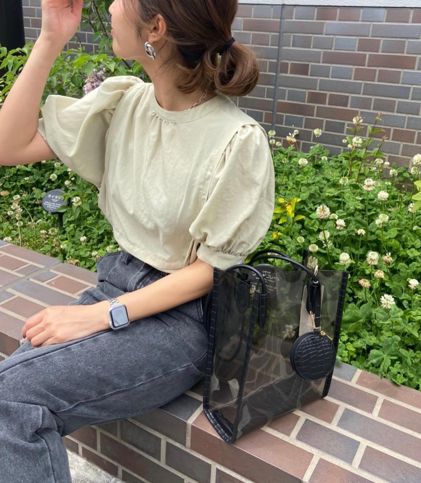 .【New color】﻿﻿?RS156623T001 5分袖ﾁｭﾆｯｸｼｬﾂ▷¥3,190(税込)(店舗入荷.オンライン近日入荷) ﻿∥color∥﻿ green #retrogirl_ootd#レトロガール#レトロガールコーデ#トレンドファッション#プチプラコーデ#サイドリボン #切替シャツ #ブラウスコーデ #チュニック #パフ袖 #パフスリーブ #グリーン #ピスタチオ#夏カラー #夏コーデ #2021ss