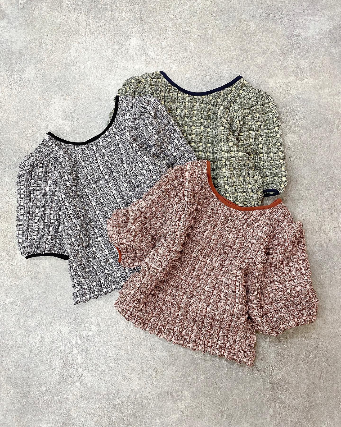 【new arrival】⁡? RE239411B004柄ﾎﾟｺﾎﾟｺ2wayﾄｯﾌﾟｽ▷¥2,750(税込)(店舗今週入荷.ｵﾝﾗｲﾝ近日入荷)yellow / red / blue#retrogirl_ootd #レトロガール #レトロガールコーデ #プチプラアイテム #プチプラファッション #プチプラコーデ #夏アイテム #夏コーデ #トレンドアイテム #ポコポコ #ポコポコトップス