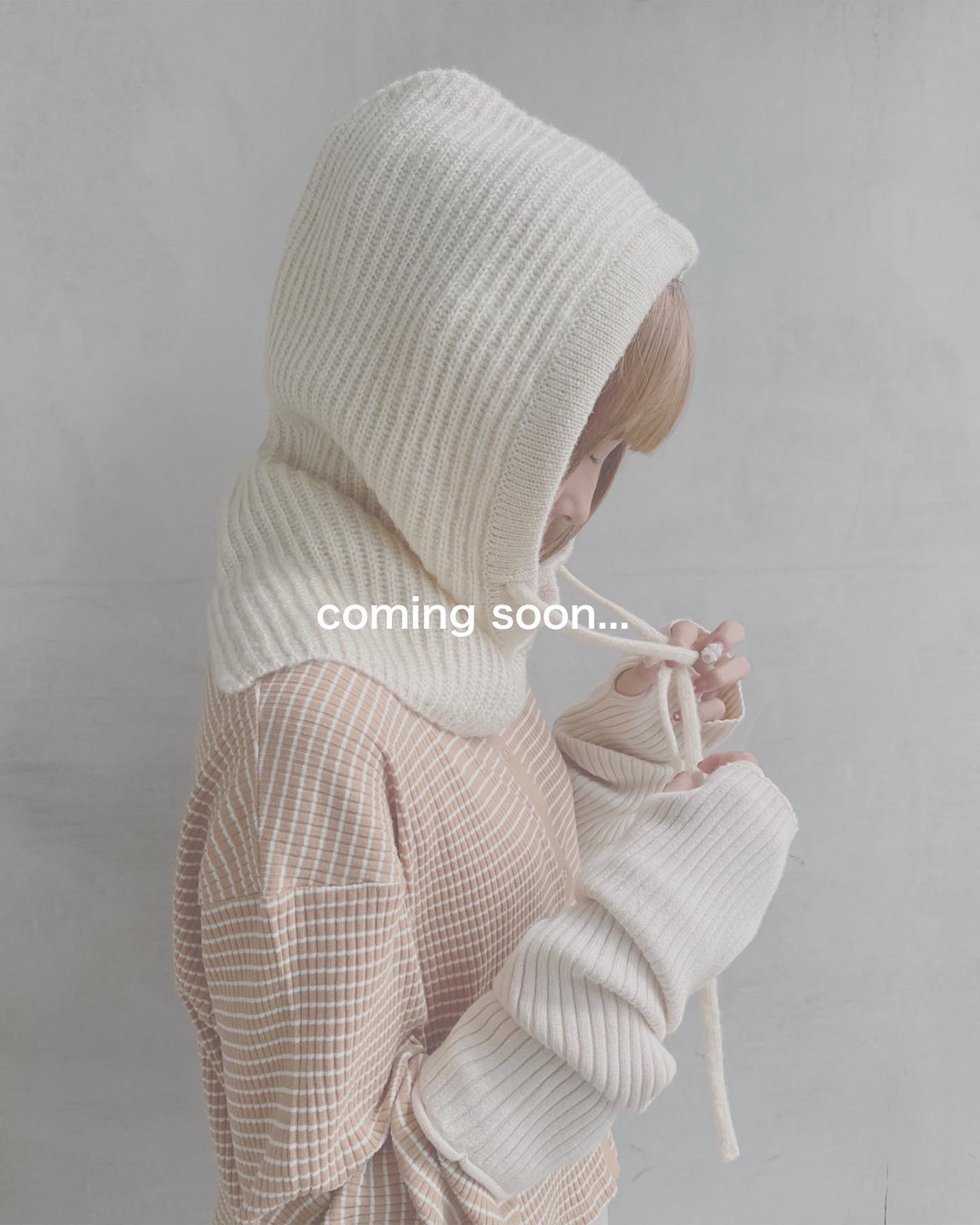 【 coming soon 】⁡?CW280045T001ﾆｯﾄﾌｰﾄﾞﾊﾞﾗｸﾗﾊﾞ▷¥2,090(税込)white / gray / brown#retrogirl_ootd #レトロガール #レトロガールコーデ #プチプラアイテム #プチプラファッション #プチプラコーデ  #秋アイテム　#秋カラー　#バラクラバ　#ニットバラクラバ
