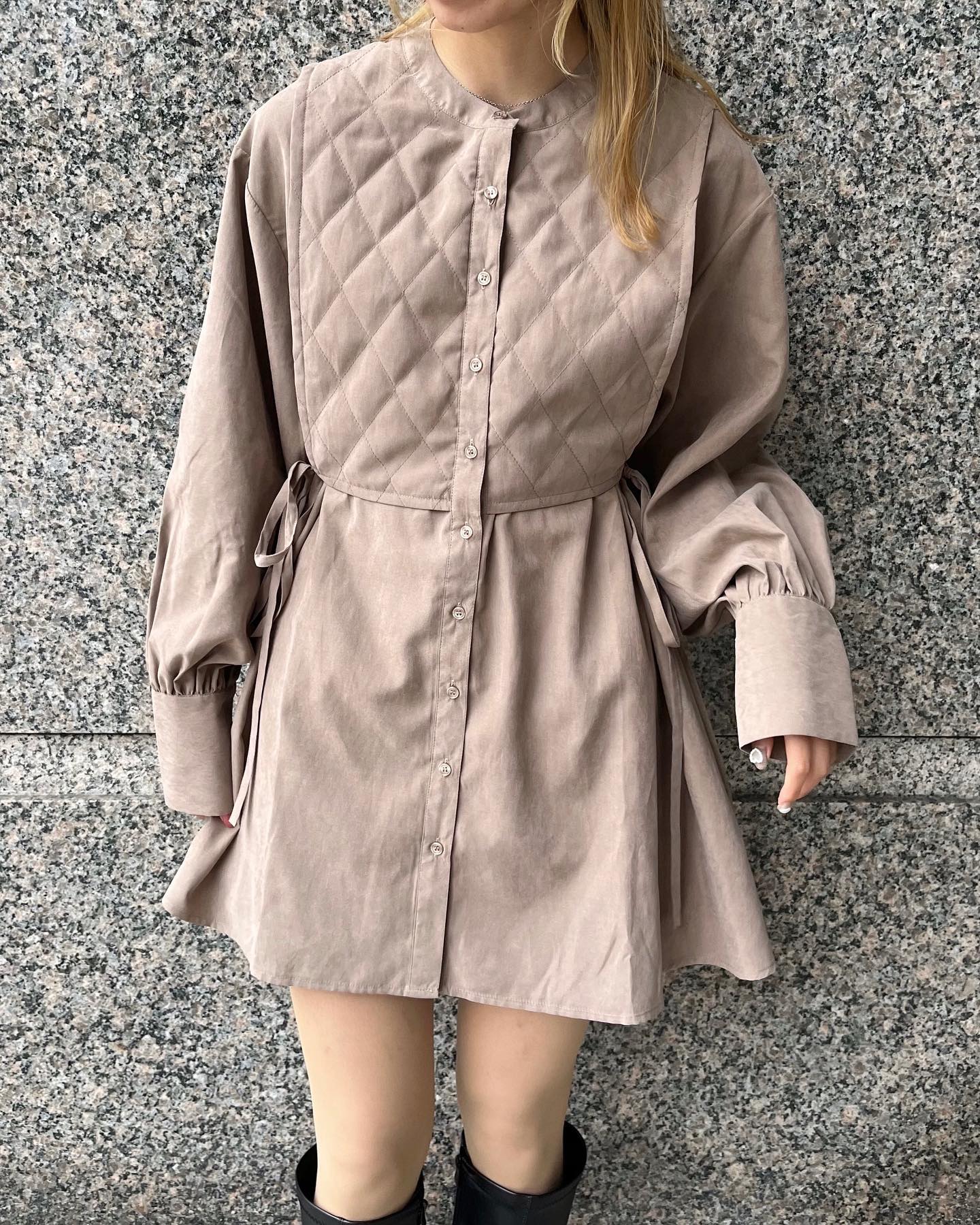 【new arrival】⁡?RW255823T001ｷﾙﾄﾍﾞｽﾄﾄﾞｯｷﾝｸﾞｼｬﾂ⁡▷¥3,190(税込)⁡(店舗入荷中.ｵﾝﾗｲﾝ近日入荷)⁡⁡⁡gray / brown / black⁡⁡⁡⁡⁡⁡⁡⁡#retrogirl_ootd #レトロガール #レトロガールコーデ #プチプラアイテム #プチプラファッション #プチプラコーデ  #秋アイテム　#秋カラー　#ドッキングシャツ　#キルト　#キルトベスト　#シャツコーデ