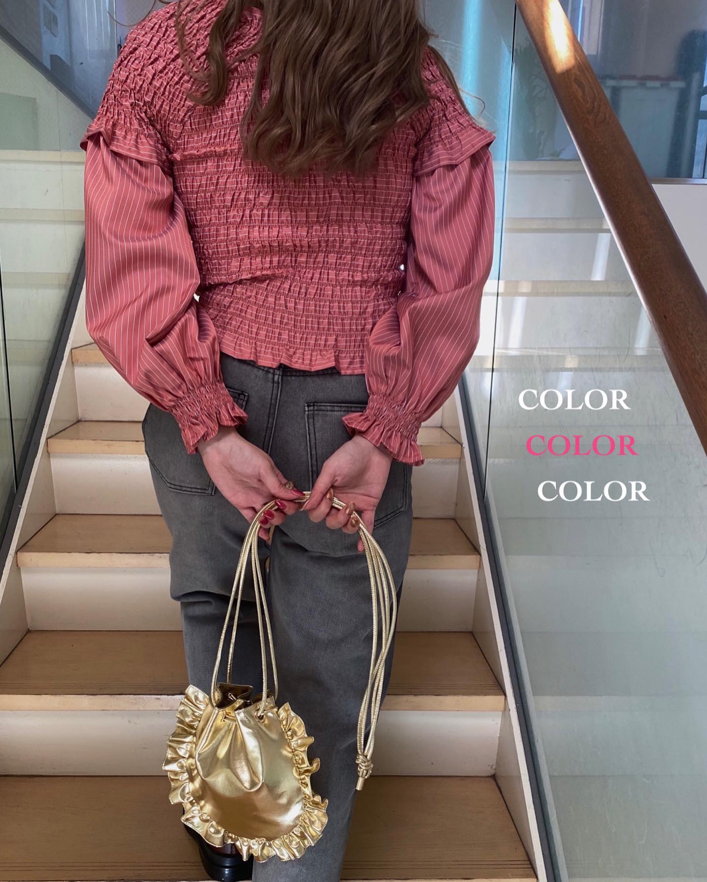Coordinates with " Pink " ⁡" ピンク " を使ったコーデご紹介します。⁡⁡︎クロスシャーリングブラウス ¥4,290⁡︎カラーボーダーニット ¥2,750⁡︎シャーリングキャミワンピ ¥6,490⁡⁡⁡⁡⁡⁡⁡⁡⁡#urmelty #ユアメルティ#ブラウス #シャーリングブラウス #ブラウスコーデ #シャーリングブラウスコーデ#クロスデザインブラウス #ニット #ボーダーニット #カラーニット #ボーダーアイテム #ボーダーコーデ #カラーニットコーデ #ニットコーデ #カジュアルコーデ #カジュアルアイテム #ピンクアイテム #ピンクコーデ #春アイテム #春コーデ #韓国っぽ #韓国っぽコーデ #韓国ファッション #韓国風 #コリヨジャ #オトジョ #大人女子 #オトジョコーデ