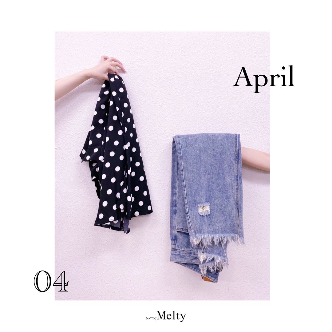 " Hello April  "⁡⁡Let's make it a nice April ♡⁡⁡⁡素敵な４月にしましょう ♡⁡⁡_______________________________________⁡⁡⁡April  of " ur,Melty " ⁡⁡4月の入荷もお楽しみに…⁡ ⁡ ⁡   #urmelty #ユアメルティ #April