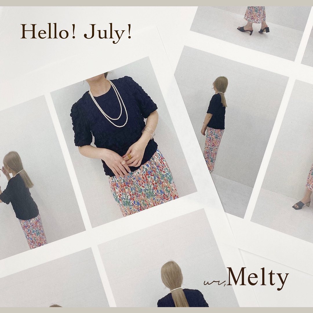 " Hello July ️ "⁡⁡Let's have a wonderful summer in 2022!⁡⁡⁡2022年素敵な夏にしましょう！⁡⁡_______________________________________⁡⁡⁡July  of " ur,Melty " ⁡⁡7月の入荷もお楽しみに⁡ ⁡ ⁡   #urmelty #ユアメルティ #July
