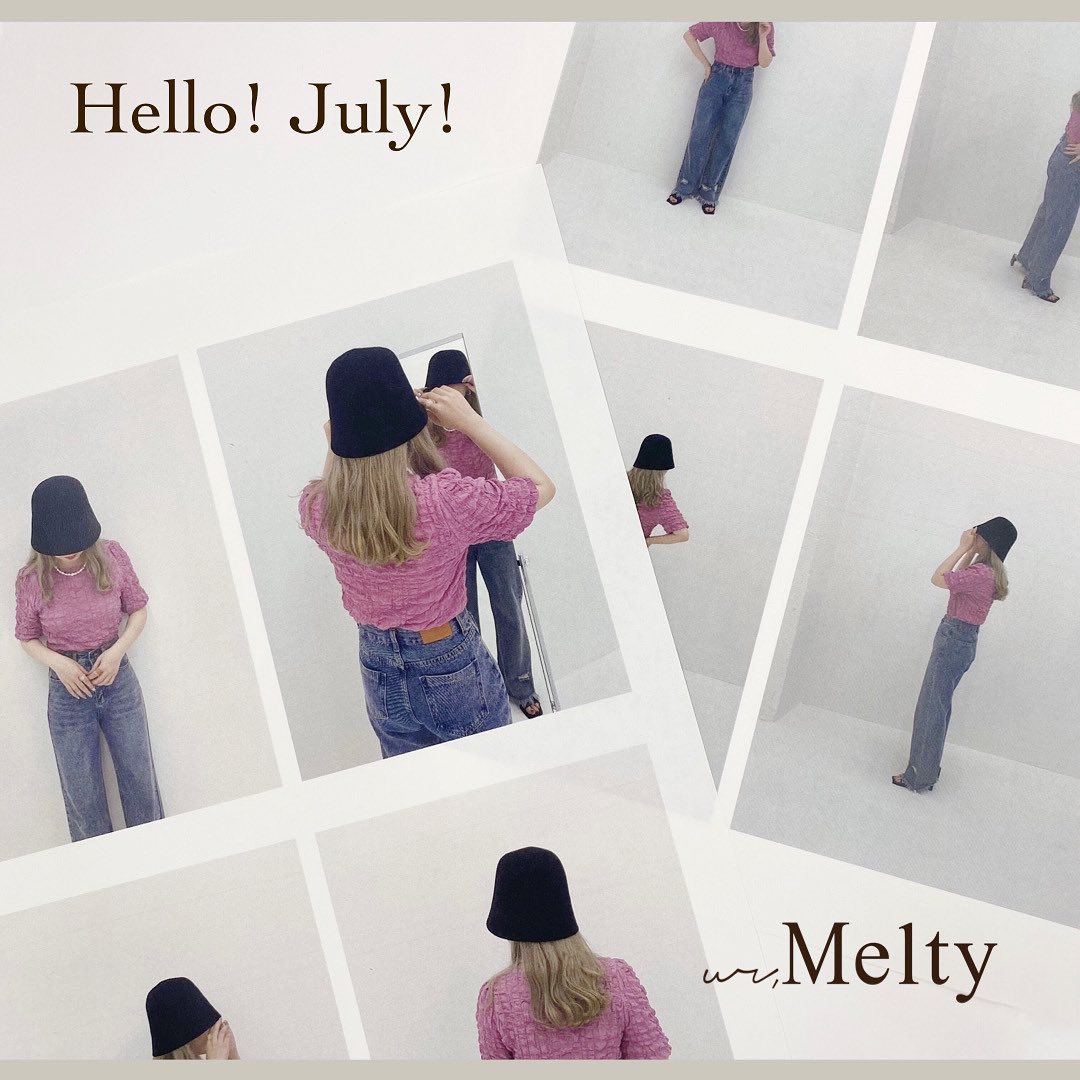 " Hello July ️ "⁡⁡Let's have a wonderful summer in 2022!⁡⁡⁡2022年素敵な夏にしましょう！⁡⁡_______________________________________⁡⁡⁡July  of " ur,Melty " ⁡⁡7月の入荷もお楽しみに⁡ ⁡ ⁡   #urmelty #ユアメルティ #July