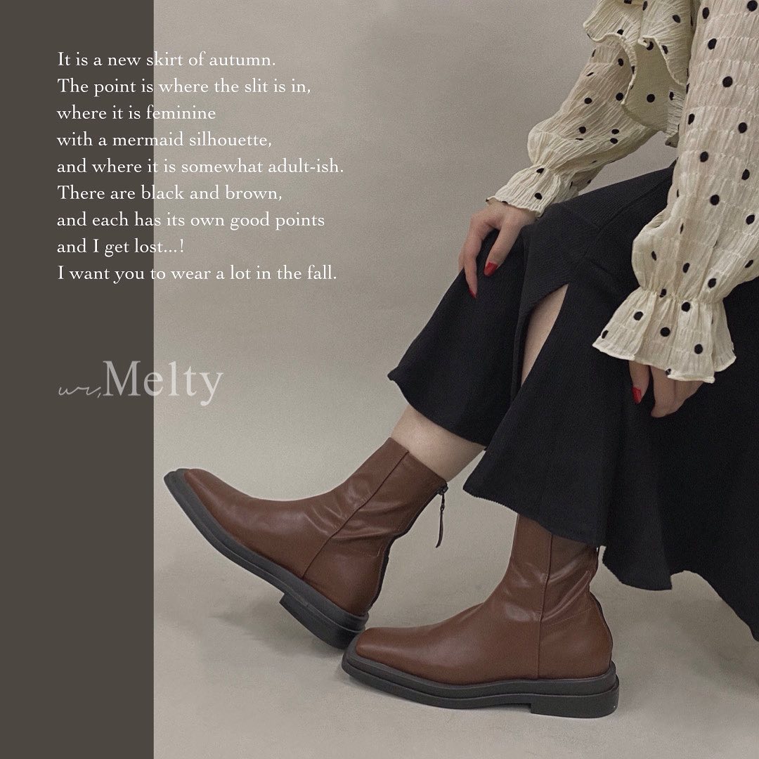" newarrival "⁡︎スリットマーメイドスカート ¥4,290⁡⁡取り扱い店舗入荷致しました。⁡オンラインには近日入荷を予定しております。もう少々お待ち下さいませ。⁡⁡⁡ ⁡⁡⁡⁡⁡⁡ #urmelty #ユアメルティ #スカート #マーメイドスカート #スリットスカート #カラースカート #スカートコーデ #マーメイドスカートコーデ #カラースカートコーデ #ブラウス #フリルブラウス #ドット柄ブラウス #ブラウスコーデ #フリルブラウスコーデ  #ドット柄コーデ #ガーリーコーデ #ガーリーアイテム #カジュアルコーデ #カジュアルアイテム #秋アイテム #秋コーデ #韓国っぽ #韓国っぽコーデ #韓国ファッション #韓国風 #コリヨジャ #オトジョ #大人女子 #オトジョコーデ