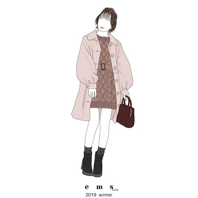 ︎﻿illustration 2019 winter ﻿﻿﻿﻿﻿﻿﻿﻿﻿﻿﻿﻿﻿﻿﻿﻿﻿﻿﻿#emsexcite #エムズエキサイト﻿#ems #エムズ﻿#emsexcite好きと繋がりたい #冬コーデ #ガーリー #ガーリーコーデ #イラスト #線画 #ファッションイラスト #ファッションイラストレーター #ファッションコーデ  #ファッションイラストレーション