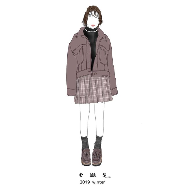 ︎﻿illustration 2019 winter ﻿﻿﻿﻿﻿﻿﻿﻿﻿﻿﻿﻿﻿﻿﻿﻿﻿﻿﻿#emsexcite #エムズエキサイト﻿#ems #エムズ﻿#emsexcite好きと繋がりたい #冬コーデ #ガーリー #ガーリーコーデ #イラスト #線画 #ファッションイラスト #ファッションイラストレーター #ファッションコーデ  #ファッションイラストレーション