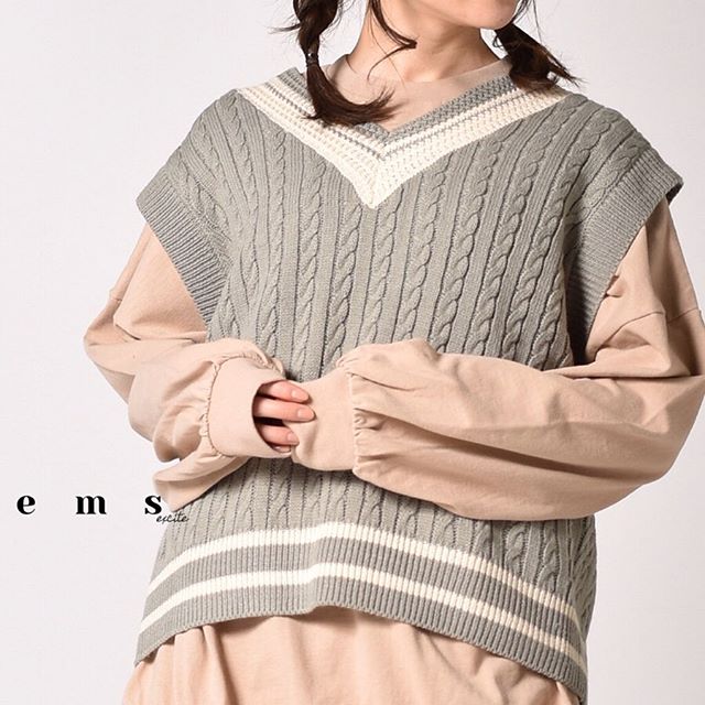 ︎﻿オーバーサイズが使いやすくて﻿おすすめ﻿------------------------------------﻿EP080012A011﻿チルデンビッグニットベスト﻿¥2500+tax﻿﻿﻿﻿﻿﻿﻿﻿﻿﻿﻿﻿﻿﻿﻿#emsexcite #エムズエキサイト﻿#ems #エムズ #emsexciteコーデ﻿#emsexcite好きと繋がりたい #お洒落さんと繋がりたい #プチプラ #プチプラコーデ  #可愛い #大学生 #高校生 #量産型 #大人ガーリー #大人カジュアル #着まわしコーデ #ピンク大好き  #ガーリー #エムズエキサイトコーデ #エムズコーデ #emsコーデ #spring  #春物 #新作 #newarrival