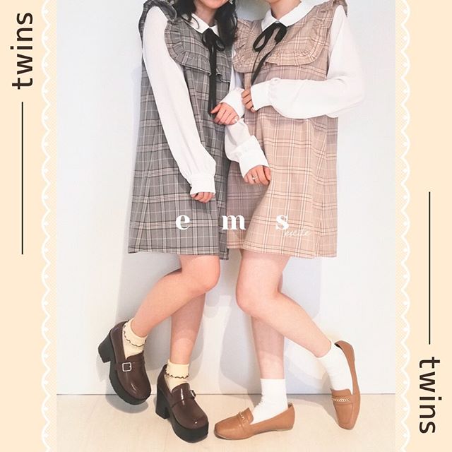 ︎﻿twins﻿————————————————﻿EP0S0222G002﻿チェック柄胸フリルワンピース﻿2900+tax﻿﻿﻿﻿﻿﻿﻿﻿﻿﻿#emsexcite #エムズエキサイト﻿#emsexciteコーデ #量産型