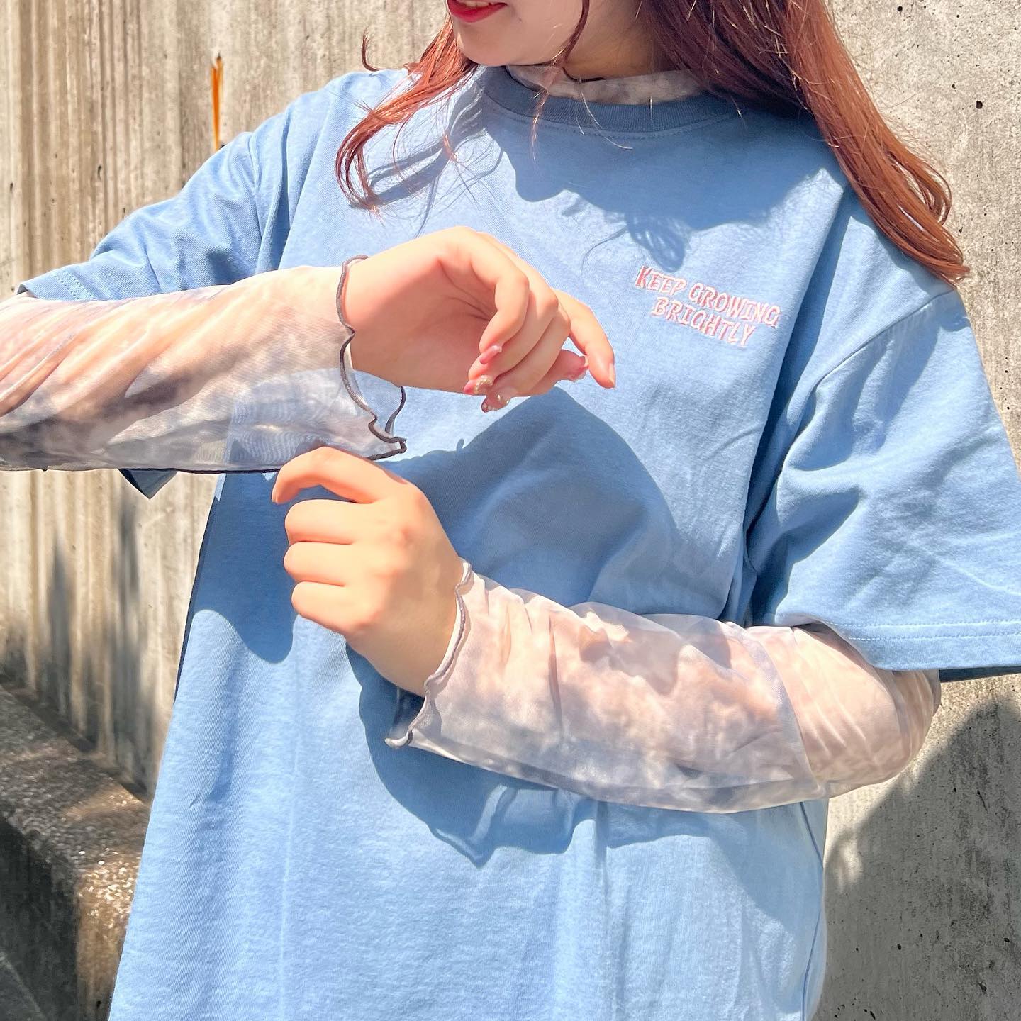 ♡店頭入荷中Tシャツやベスト合わせがおすすめです?コーデのワンポイントに！————————————————EA254011T001タイダイシアーカットソー¥1890⁡⁡#emsexcite #エムズエキサイト#emsexciteコーデ#ootd#code#秋服#プチプラ#プチプラコーデ#秋コーデ#新作#人気アイテム#シアーインナー#タイダイ#タイダイインナー#インナー#カットソー#タイダイ柄#レイヤード#きょこ#量産型#ライブ参戦#カラーコーデ#トレンドファッション#参戦服⁡