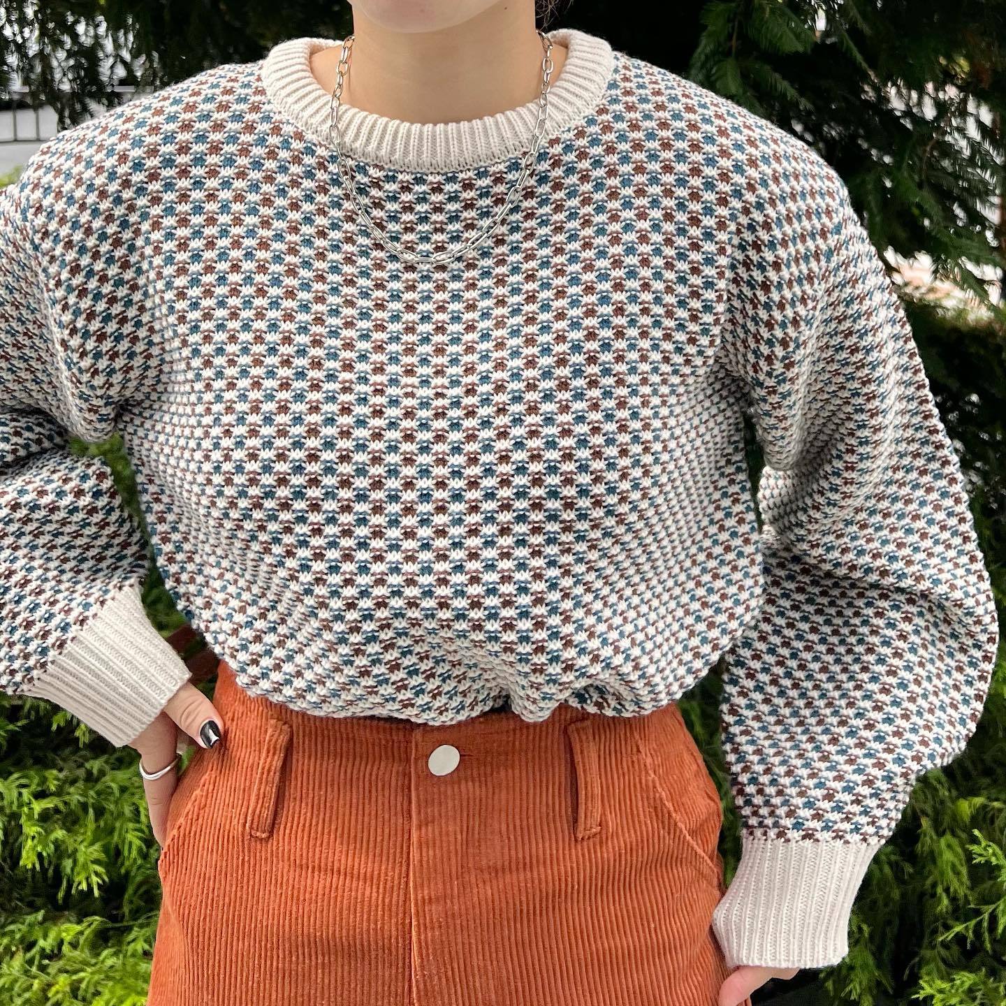 ♡店頭入荷中ems定番の柄編みニット?————————————————EF280012B001柄長袖ニットプルオーバー¥2970⁡⁡#emsexcite #エムズエキサイト#emsexciteコーデ#ootd#code#秋服#プチプラ#プチプラコーデ#秋コーデ#新作#人気アイテム#ニット#ニットコーデ#柄編みニット#カジュアルコーデ#きょこ#量産型#ライブ参戦#カラーコーデ#トレンドファッション#参戦服⁡
