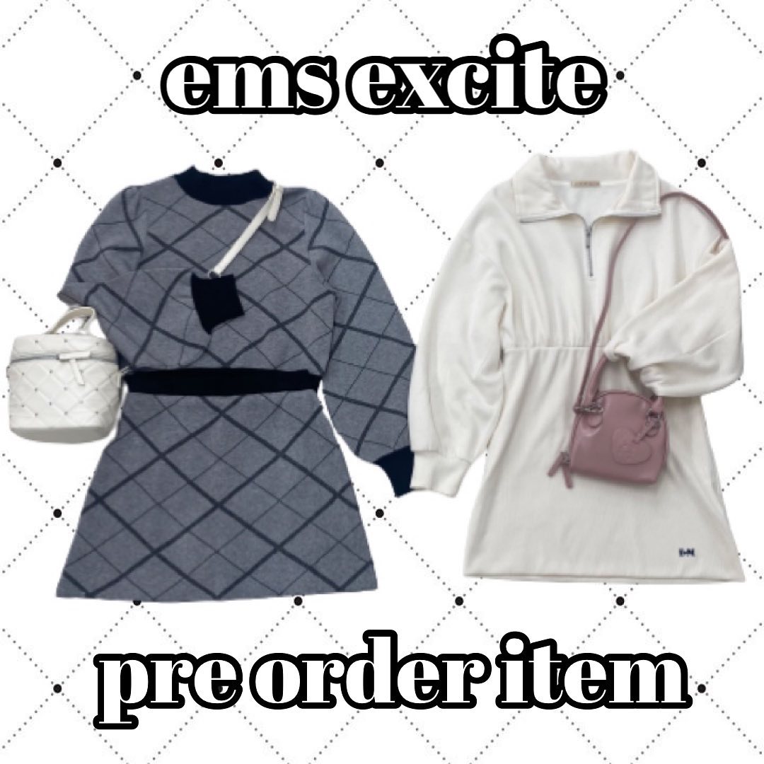 ON LINE 先行PRE ORDER ITEMをPIC UPしてご紹介 ⁡♡EW341511T004ハーフZIP裏起毛ワンピース ¥4,290（税込）⁡♡EW341511T003配色裏起毛トレーナー ¥3,190（税込）⁡♡EW380012T004アーガイルニットセット ¥5,390（税込）⁡⁡店舗より先にオンラインでご予約受付中⁡今ご予約して頂きますと絶対にゲットできちゃいます！！⁡お早めのご予約がおすすめです?#emsexcite #エムズエキサイト#emsexciteコーデ#ハーフジップ #ハーフジップコーデ #スウェットワンピ #ワンピースコーデ#トレーナー #トレーナーコーデ #裏起毛トレーナー #オーバーサイズコーデ#アーガイル #アーガイルニット #セットアップ #セットアップコーデ