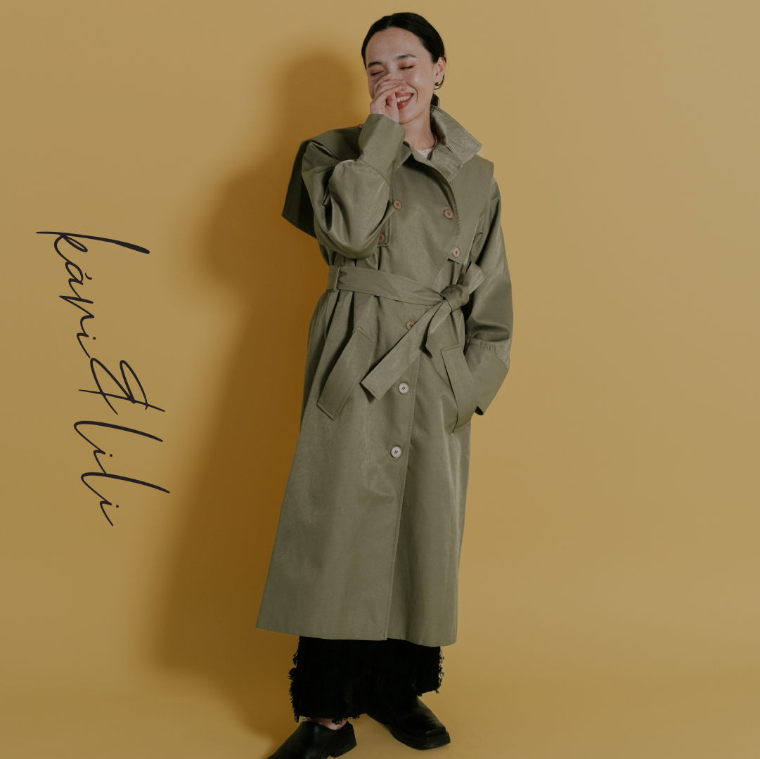 ▷trench coat¥16,500taxindarkgreen品番：WP357621T001#kariandlili #kari #カウリアンドリィリィ #カウリ #トレンド #トレンドアイテム #30代コーデ #20代コーデ #大人ファッション #大人スタイル #大人コーデ #大人カジュアル #大人フェミニン #高見え #高見えアイテム #大人のプチプラ #大人プチプラコーデ　#トレンチコート　#トレンチコートーデ