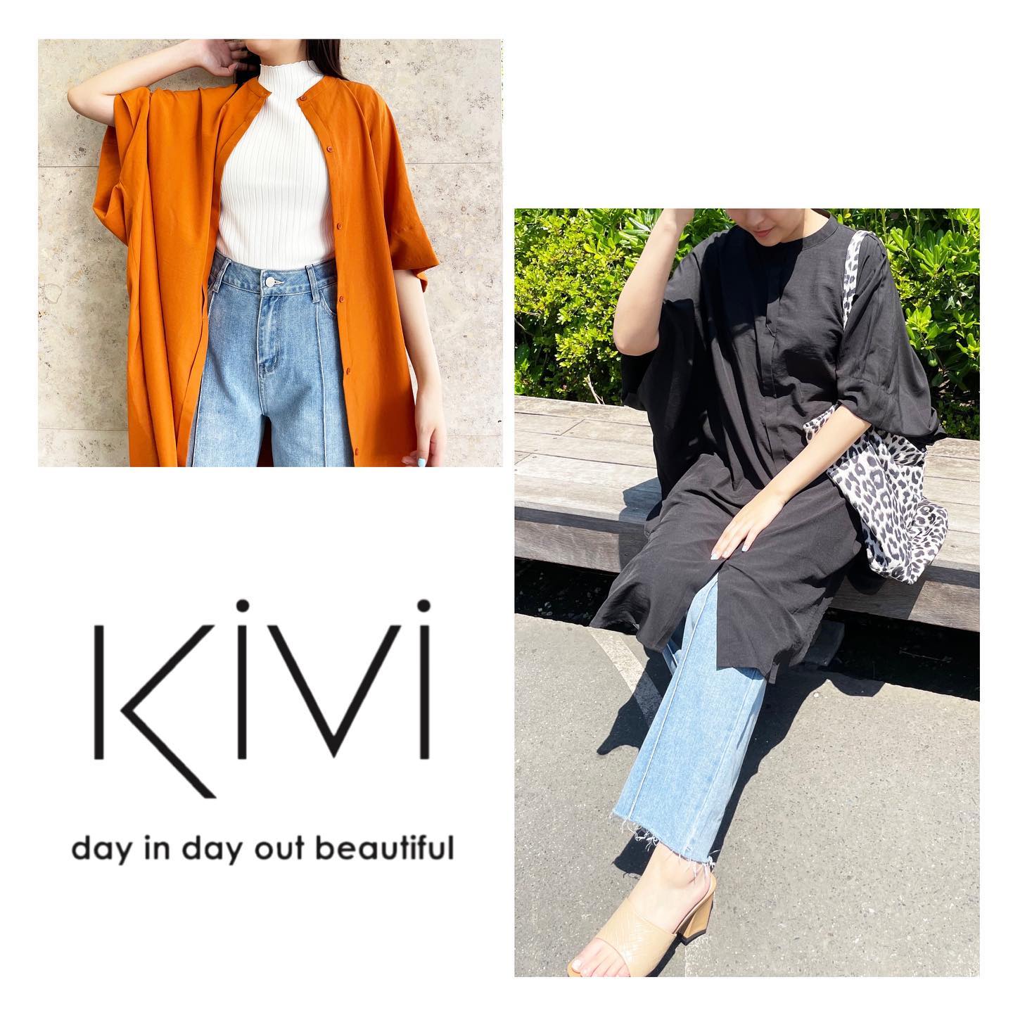 ⁡⁡ドレープポンチョシャツ￥4,950 taxin white / orange / black品番：KM354822T001⁡⁡ビックシルエットで、体型カバーもしてくれる大人めシャツノーカラーで首回りもすっきりしています袖口も大きめなので、風通しが良く夏にも着用しやすいシャツです。⁡⁡　　　#kivi#kivi_official #kivi_ootd#ootd#大人コーデ #大人スタイル #20代コーデ #30代コーデ #大人のプチプラ#お洒落好きの方と繋がりたい #トレンドアイテム　#ドレープ　#ドレープポンチョシャツ　#ポンチョ　#ポンチョシャツ　#シャツ