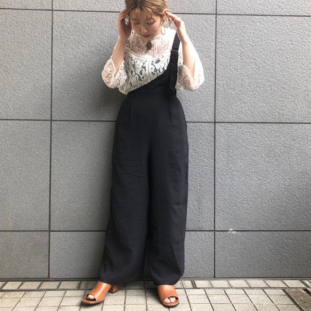 .【new arrival】.?RE980032B000ワンショルサロペット▷¥3,900+tax(店舗今週入荷予定).∥color∥ L-beige / camel / black..#retrogirl#newarrival#fashion#spring#bottom#カジュアル#カジュアルコーデ#プチプラ#プチプラアイテム#プチプラファッション#プチプラコーデ#ワンショル#ワンショルサロペット