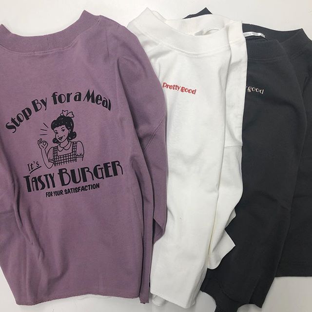 .【new arrival】.?RE941511B003GIRLプリントTee▷¥1,900+tax(店舗入荷中).∥color∥purple / white / D-grey..#retrogirl#newarrival#fashion#spring#tops#レトロガール#カジュアル#カジュアルアイテム#プチプラ#プチプラアイテム#プチプラファッション#プチプラコーデ#ガールプリントt