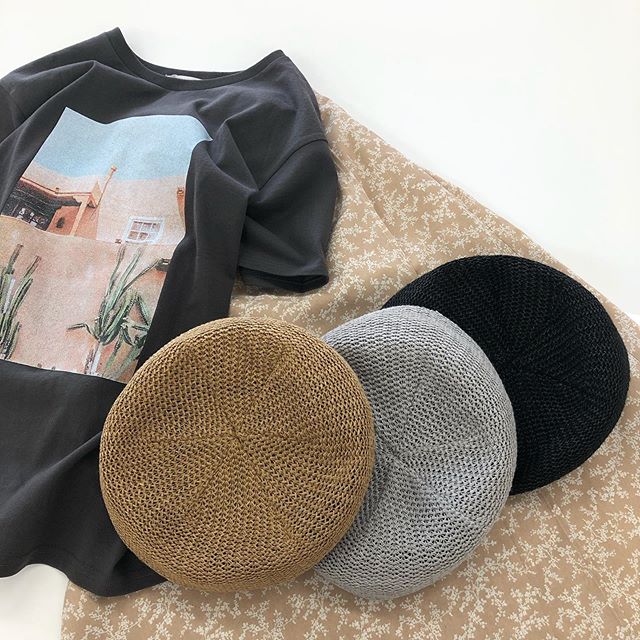 .【new arrival】.?RE9S0145B009サマーベレー帽▷¥1,500+tax(店舗入荷中).∥color∥beige / grey / black..#retrogirl#casita#newarrival#fashion#summer#カジュアル#カジュアルアイテム#プチプラ#プチプラアイテム#プチプラファッション#プチプラコーデ#ベレー帽#サマーベレー帽