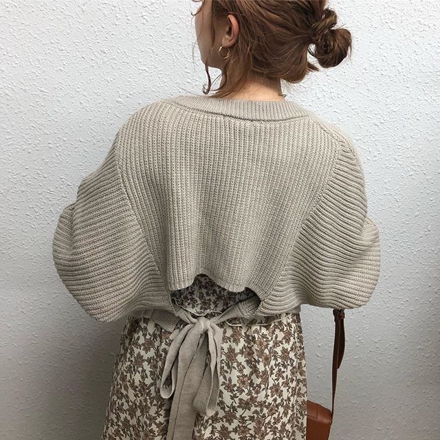 .【Recommended  knit item】.?RF980012C006Bリボンショートカーデ▷¥2,900+tax(店舗入荷中).∥color∥gray / brown / black..#retrogirl#newarrival#fashion#Autumn#knit#レトロガール#カジュアル#カジュアルアイテム#プチプラ#プチプラアイテム#プチプラファッション#プチプラコーデ#ニットカーディガン#ケーブルニットカーディガン#カーディガン