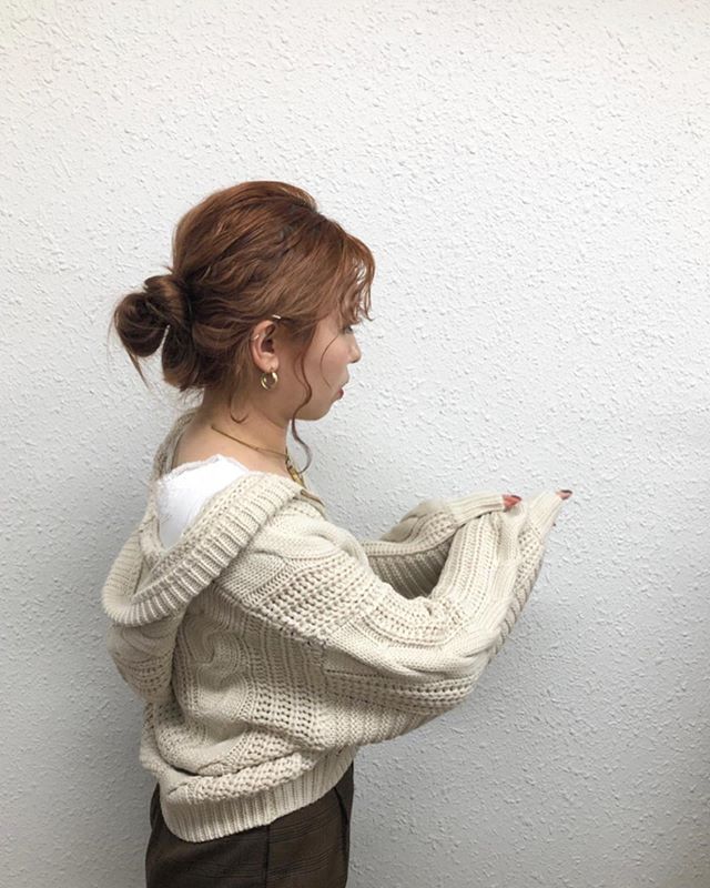 .【Recommended  knit item】.?RF980012C002ケーブルニットフーディー▷¥3,500+tax(店舗入荷中).∥color∥beige / yellow / brown..#retrogirl#newarrival#fashion#Autumn#knit#レトロガール#カジュアル#カジュアルアイテム#プチプラ#プチプラアイテム#プチプラファッション#プチプラコーデ#ニットカーディガン#ケーブルニットカーディガン#カーディガン