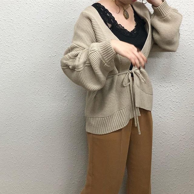 .【Recommended  knit item】.?RW939412C001袖ケーブルニットカーデ▷¥2,900+tax(店舗入荷中).∥color∥beige / grey / brown / orange..#retrogirl#newarrival#fashion#Autumn#knit#レトロガール#カジュアル#カジュアルアイテム#プチプラ#プチプラアイテム#プチプラファッション#プチプラコーデ#ニットカーディガン#ケーブルニットカーディガン#カーディガン