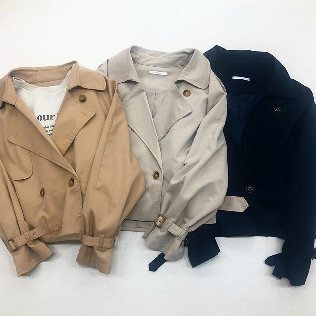 new arrival】.?RP0P0121A001 ショートトレンチ▷¥3,900+tax(店舗入荷