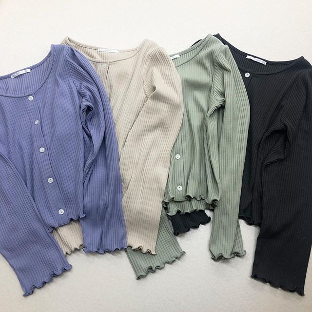 .【new arrival】.?RP080011B015 リブメロウTee▷¥1,900+tax(今週店舗入荷).∥color∥purple / beige / green / charcoal..#retrogirl#newarrival#fashion#springfashion#レトロガール#カジュアル#カジュアルアイテム#プチプラ#プチプラアイテム#プチプラファッション#プチプラコーデ#メロウtシャツ#メロウt