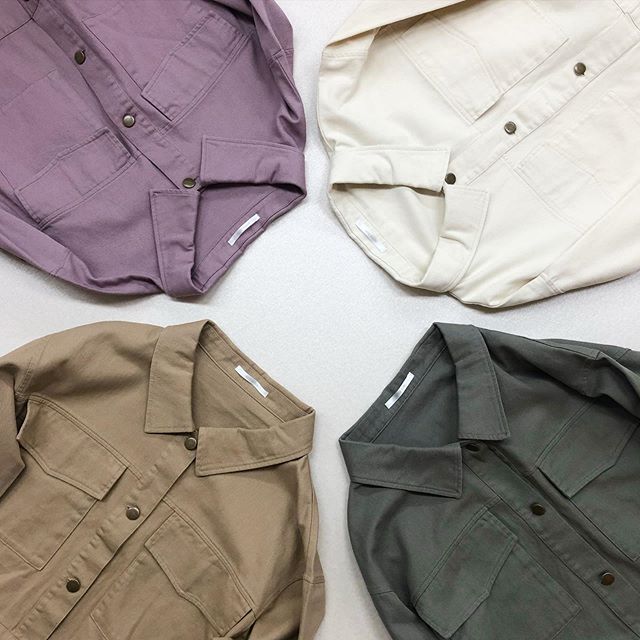 .【new arrival】.?RP080021D002 WポケツイルJK▷¥2,900+tax(今日.明日店舗入荷).∥color∥white / L-purple / green / beige..#retrogirl#newarrival#fashion#springfashion#レトロガール#カジュアル#カジュアルアイテム#プチプラ#プチプラアイテム#プチプラファッション#プチプラコーデ#ツイルジャケットコーデ#ツイルジャケット#カラージャケット