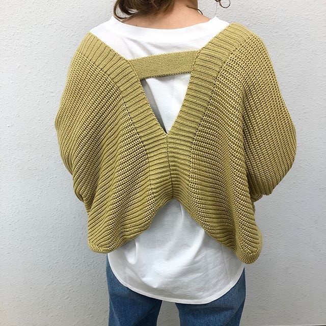 .【new arrival】﻿?RP080012T020 ドルマンショートカーデ▷¥2,900+tax(今週店舗入荷)﻿∥color∥yellow / beige / khaki﻿#retrogirl#retrogirl2020ss#レトロガール#レトロガールコーデ#プチプラ#プチプラコーデ#ショートカーディガン#ショートカーディガンコーデ