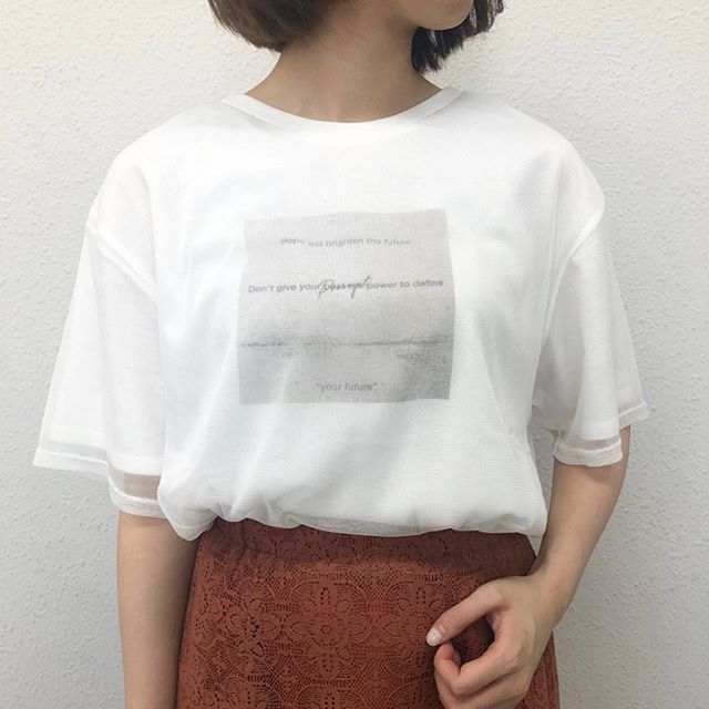 .﻿【new arrival】﻿﻿🏷RM041511C009 チュールレイヤードTee﻿▷¥2,300+tax ﻿(オンライン.ZOZOTOWN入荷中)﻿﻿∥color∥﻿white / beige / green﻿﻿#retrogirl#retrogirl2020ss﻿#レトロガール#レトロガールコーデ﻿﻿#チュールtシャツ#レイヤードtシャツ