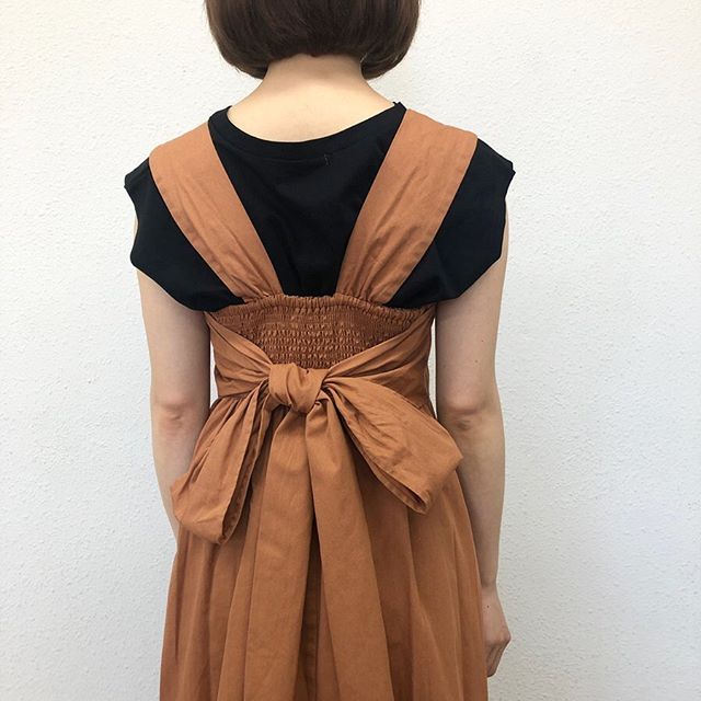 New Arrival Rsg012bリボンワンピース 3 900 Tax オンライン入荷中 Color Orange Beige Black Model 157cm Retrogirl Retrogirlss レトロガール レトロガール コーデ バックリボンワンピース ワンピースコーデ Retro Girl