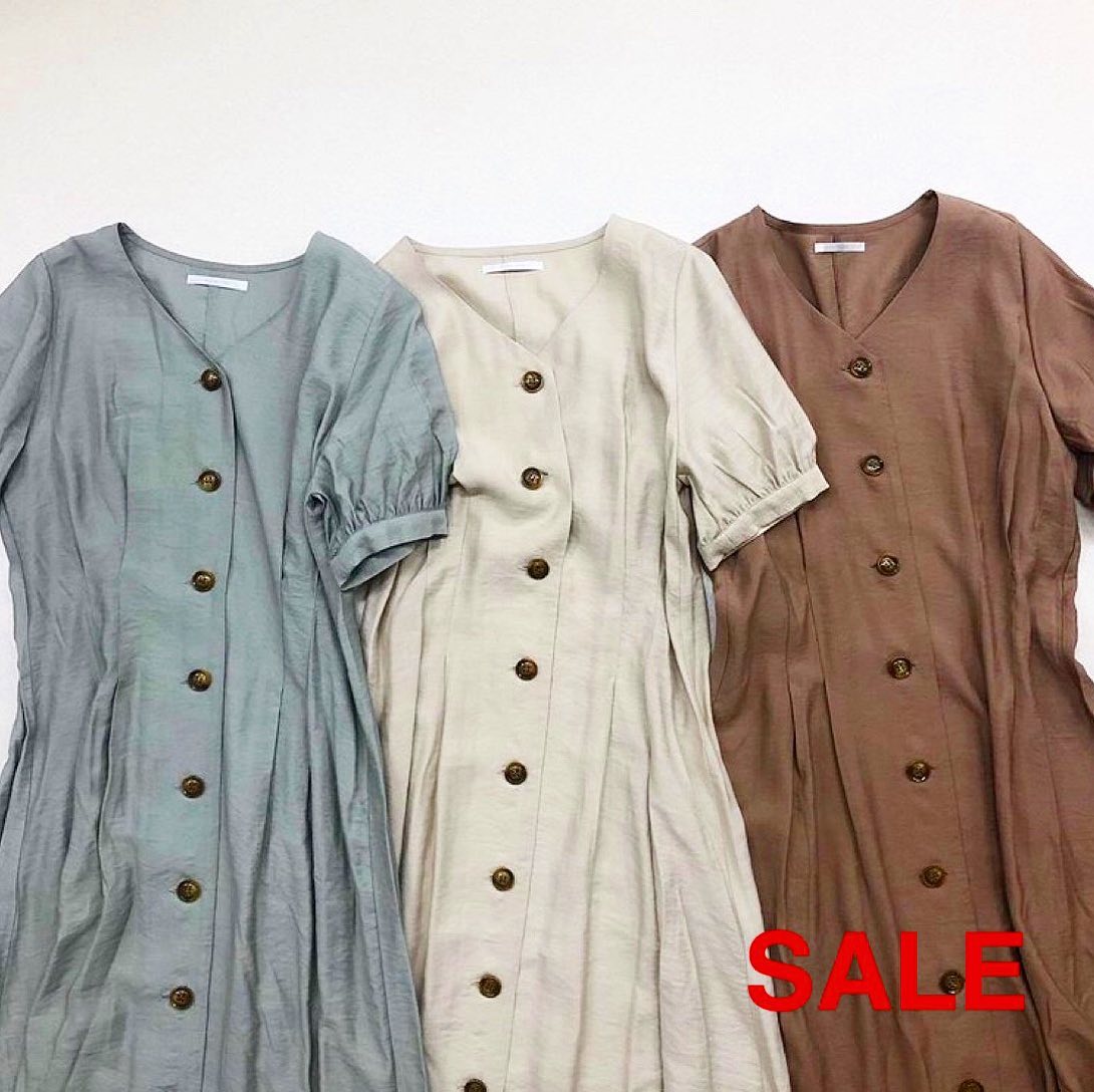 .﻿【 SALE ︎ more price down 】﻿﻿各店舗でさらにprice down !!﻿おまとめ買いもお買い得です ﻿﻿? ????RS080021T001麻ライクガウンOP▷¥2,900+tax → ¥1,900 +tax﻿ ﻿﻿※ それぞれ店舗のみのプライスになります﻿﻿﻿#retrogirl_sale#ワンピース#ガウン#ガウンワンピース
