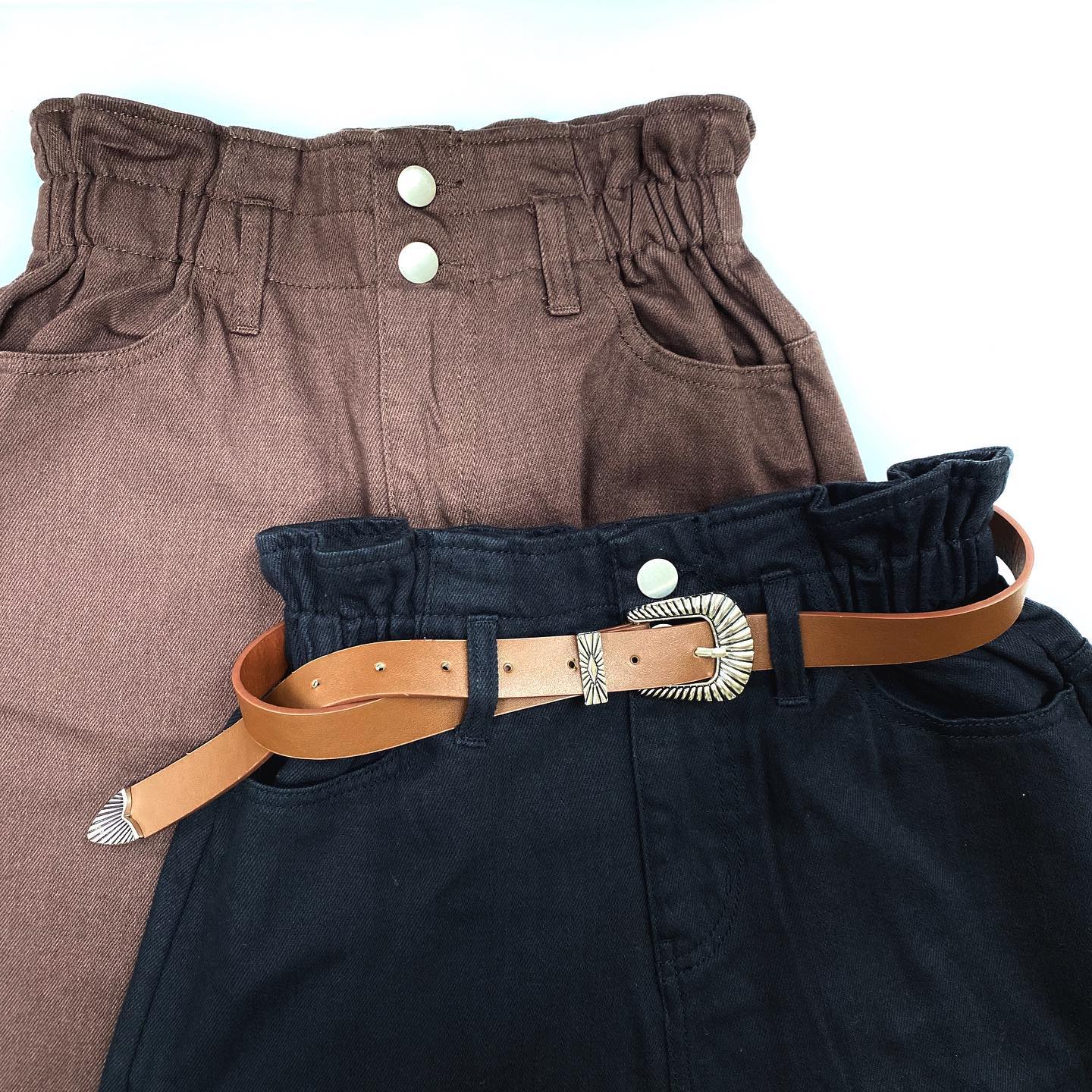 .【new colour】﻿﻿﻿?RL080032B002H/WﾃｰﾊﾟｰﾄﾞﾃﾞﾆﾑPT▷¥3,500+tax﻿(店舗今週入荷.オンライン近日入荷予定)﻿﻿∥color∥﻿ brown / black ﻿#retrogirl_ootd#レトロガール#レトロガールコーデ#トレンドファッション#プチプラコーデ#ハイウエスト#ハイウエストパンツ#ハイウエストテーパードパンツ#テーパードパンツ#秋コーデ#新色