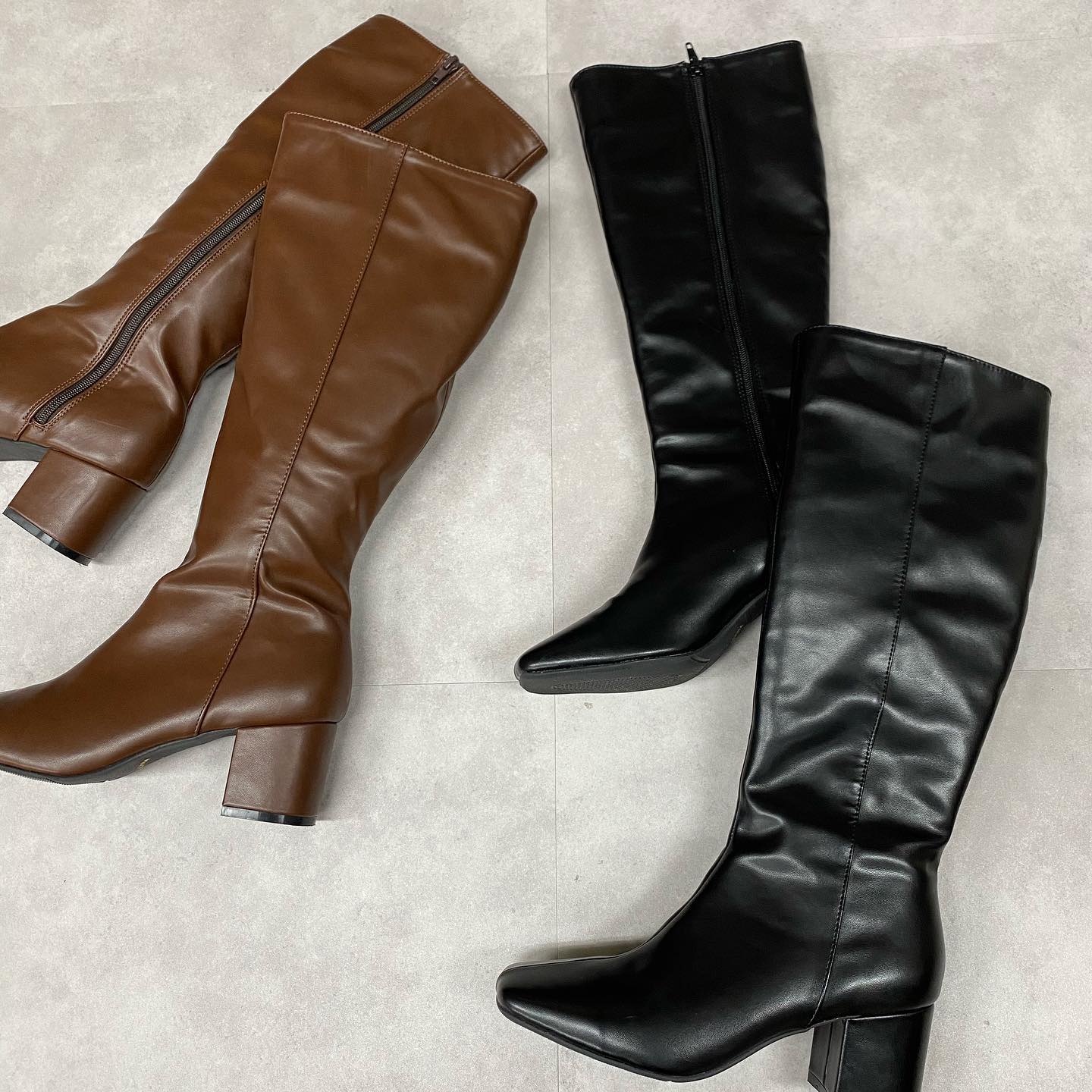 .【new arrival】﻿﻿﻿?RW053242B001 ﾛﾝｸﾞﾌﾞｰﾂ▷¥3,900+tax﻿(店舗今週一部店舗入荷.オンライン近日入荷予定)﻿﻿∥color∥﻿ brown / black#retrogirl_ootd#レトロガール#レトロガールコーデ#トレンドファッション#プチプラコーデ#ロングブーツ #ニーハイブーツ #ブーツ#秋コーデ