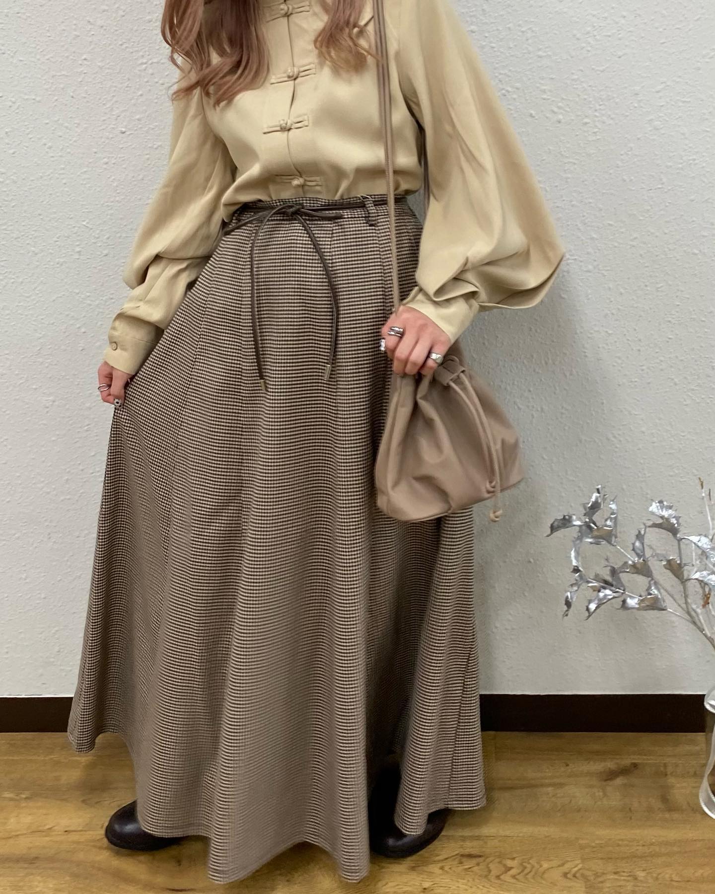.【new arrival】﻿﻿﻿?RU037531T002 ﾍﾞﾙﾄ付き柄ﾏｰﾒｲﾄﾞSK▷¥2,900+tax﻿(店舗今週入荷.オンライン近日入荷予定)﻿﻿∥color∥﻿ yellow / brown / green今回も人気のﾁｴｯｸ柄だけをﾋﾟｯｸｱｯﾌﾟしてｶﾗﾊﾞﾘ豊富にご用意！しかも全部にﾛｰﾌﾟﾍﾞﾙﾄ付きでｸﾘｽﾏｽのﾃﾞｰﾄｺｰﾃﾞにも#retrogirl_ootd#レトロガール#レトロガールコーデ#トレンドファッション#プチプラコーデ#チェックスカート #マーメイドスカート#スカートコーデ#ロープベルト #チャイナシャツ #ファージャケット #冬コーデ #デートコーデ