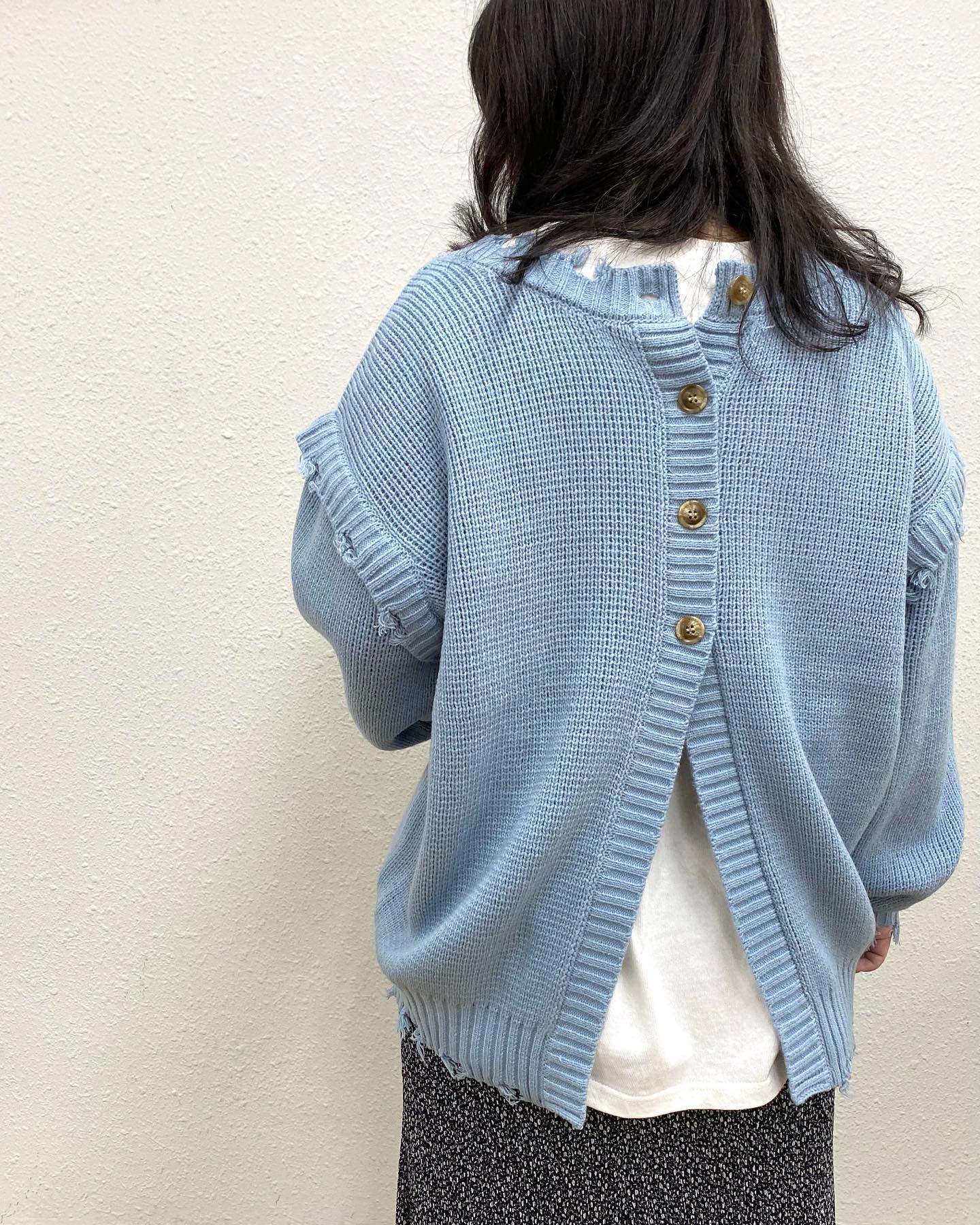 .【new arrival】﻿﻿?RP180012B002 ﾏﾙﾁWAYﾀﾞﾒｰｼﾞｶｰﾃﾞ▷¥3,190(税込)(店舗今週入荷.オンライン近日入荷予定)﻿﻿∥color∥﻿ white / L blue / L grey / green / yellow大人気のﾀﾞﾒｰｼﾞｶｰﾃﾞが袖も取り外せるﾃﾞｻﾞｲﾝになって入荷ﾏﾙﾁに着回しできてこれからの時期にぴったり #retrogirl_ootd#レトロガール#レトロガールコーデ#トレンドファッション#プチプラコーデ#マルチウェイ #マルチウェイニット #ダメージニット #ダメージベスト#春カラー