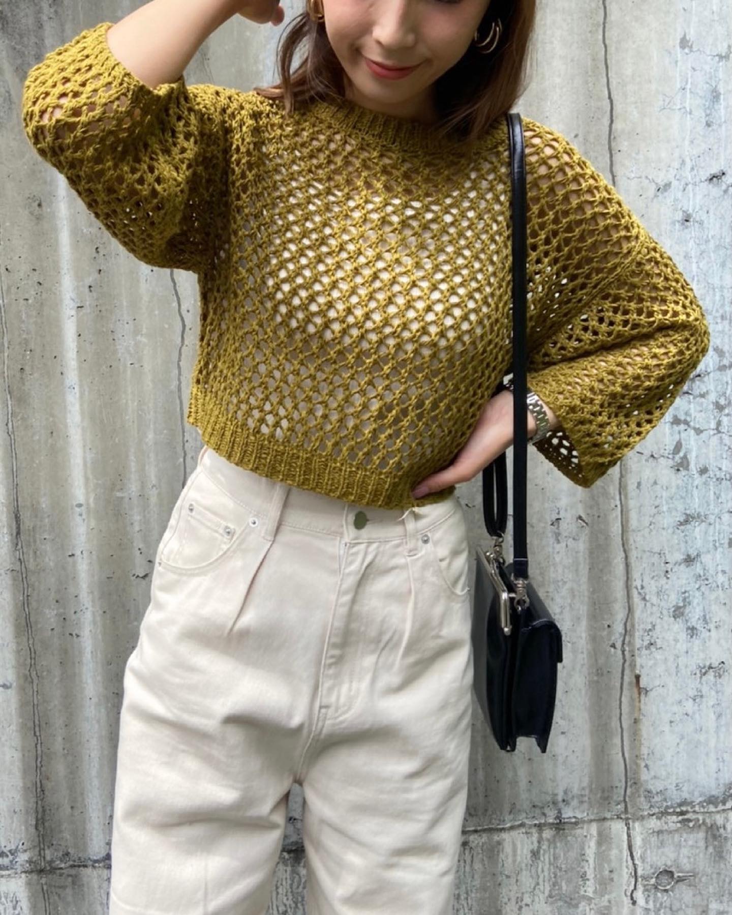 .【New arrival】﻿﻿?RS180012T001 ｽｶｼﾆｯﾄﾌﾟﾙｵｰﾊﾞｰ▷¥2,750(税込)(店舗今週入荷.オンライン近日入荷) ﻿∥color∥﻿ green / black / orangeｼｮｰﾄ丈でﾊｲｳｴｽﾄﾎﾞﾄﾑとの相性good日焼け防止にも◎#retrogirl_ootd#レトロガール#レトロガールコーデ#トレンドファッション#プチプラコーデ#透け #透かし #透かし編みニット #夏ニット#マスタード #グリーン #カーキ #アースカラー #アースカラーコーデ #白デニム #フリンジデニム #ストレートデニム#夏カラー #夏コーデ #2021ss