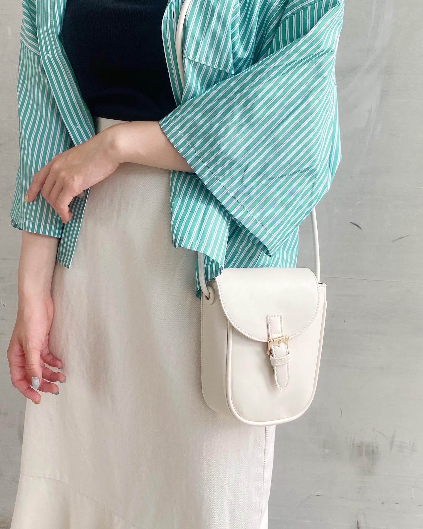 【new arrival】⁡? RA237843T003ﾍﾞﾙﾄﾐﾆｼｮﾙﾀﾞｰ▷¥2,750(税込)(店舗入荷中.ｵﾝﾗｲﾝ近日入荷)⁡white / yellow / black#retrogirl_ootd #レトロガール #レトロガールコーデ #プチプラアイテム #プチプラファッション #プチプラコーデ #夏アイテム #夏コーデ #トレンドアイテム #バック　#鞄　#ショルダーバック #ミニショルダーバッグ