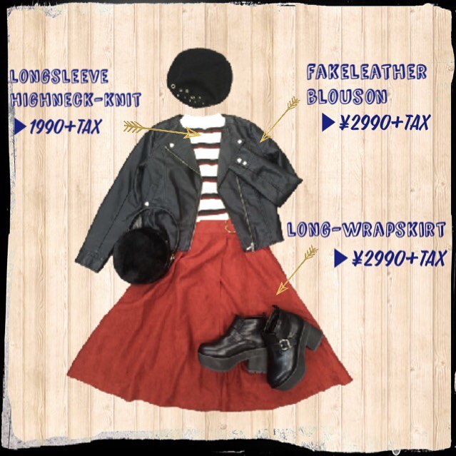 ▼recommend item▼10/9に開催されたTokyoGirlsCollection in 北九州で池田エライザさん着用コーデ .ポイントの赤が女性らしさを程良くプラスしてくれます .九州地区ではすでに完売してしまってる店舗もあるので、在庫や再入荷の状況等、.詳しくはお近くの店舗スタッフまでお問い合わせください .#retrogirl#レトロガール#tgc北九州2016#カジュアル#フェイクレザー#ハイネックニット#ロングスカート#fashion#プチプラ#プチプラコーデ