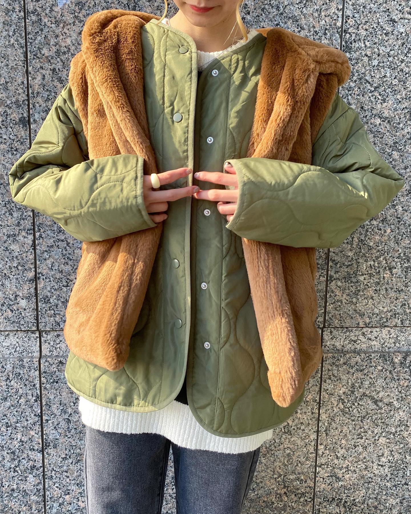 new arrival 】🏷️ RW256621T002ファーベストキルトコートSET ¥7,590(税込