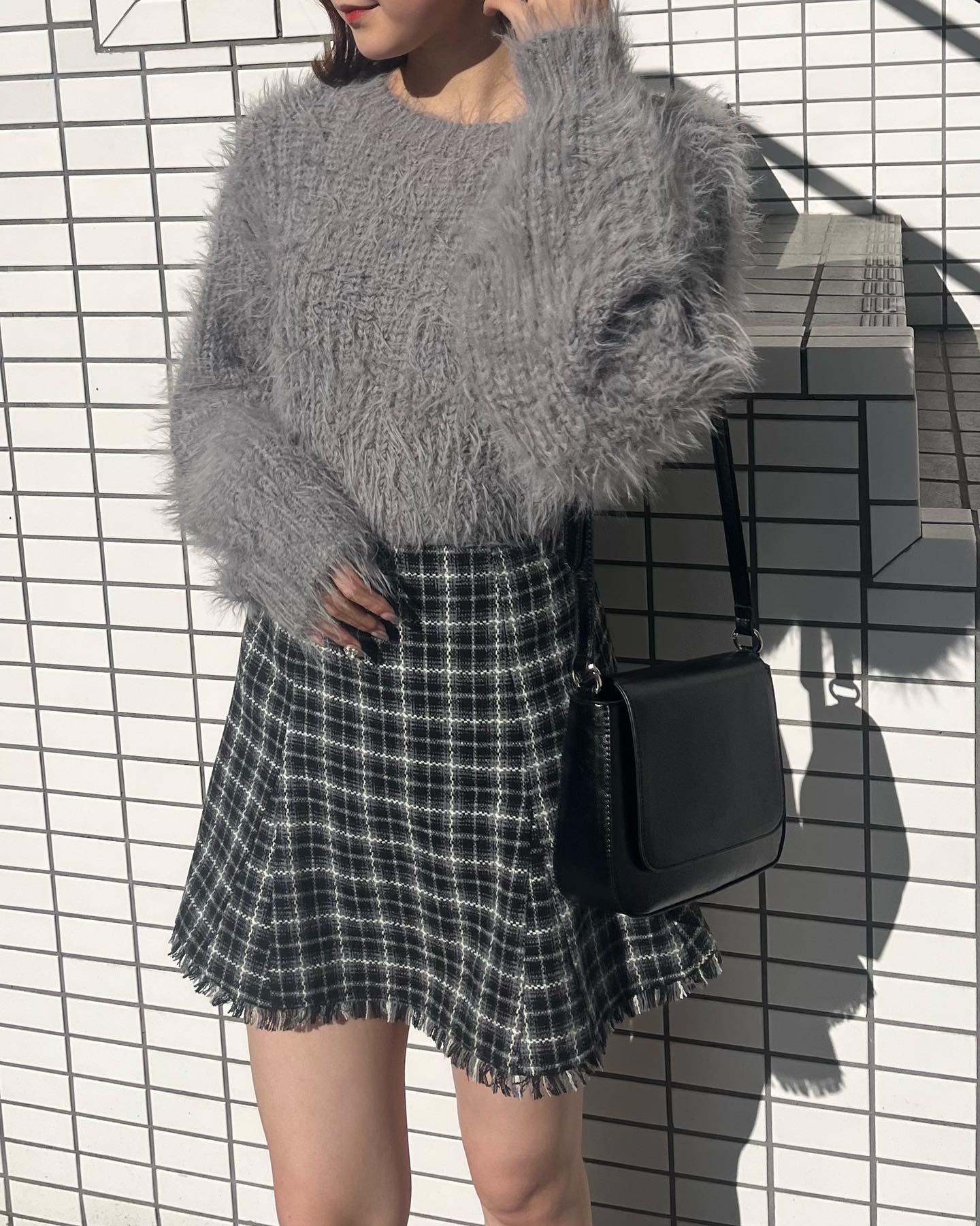 ⁡【 new arrival 】⁡今の季節にぴったりなチェック柄のスカート甘めにニット合わせはもちろんカジュアルにトレーナー合わせもオススメなアイテムです裾部分はフリンジデザインになっているため甘めすぎないスカートです⁡⁡?️RP480031B001チェックフレアミニスカート　¥3,190（税込）⁡pattern white / pattern brown / pattern black⁡⁡⁡⁡（店舗今週入荷.オンライン近日入荷）⁡⁡⁡⁡⁡⁡⁡⁡⁡⁡⁡#retrogirl_ootd #レトロガール #レトロガールコーデ #プチプラアイテム #プチプラファッション#2023aw #冬コーデ#冬アイテム#ミニスカート#スカートコーデ#ミニスカ#チェック柄#着回しアイテム#着回しコーデ#カジュアルコーデ#大人カジュアル#カジュアル