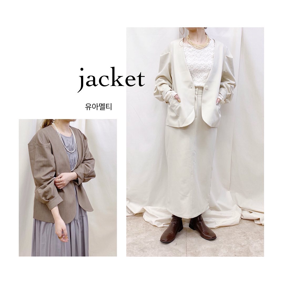 .﻿﻿﻿【 pick up item ? jacket 】﻿﻿﻿﻿Recommended jacket styling ?♡﻿﻿﻿﻿﻿﻿﻿﻿#ur_melty #ユアメルティ #유아멜티﻿#jacket #ジャケット #ジャケットコーデ