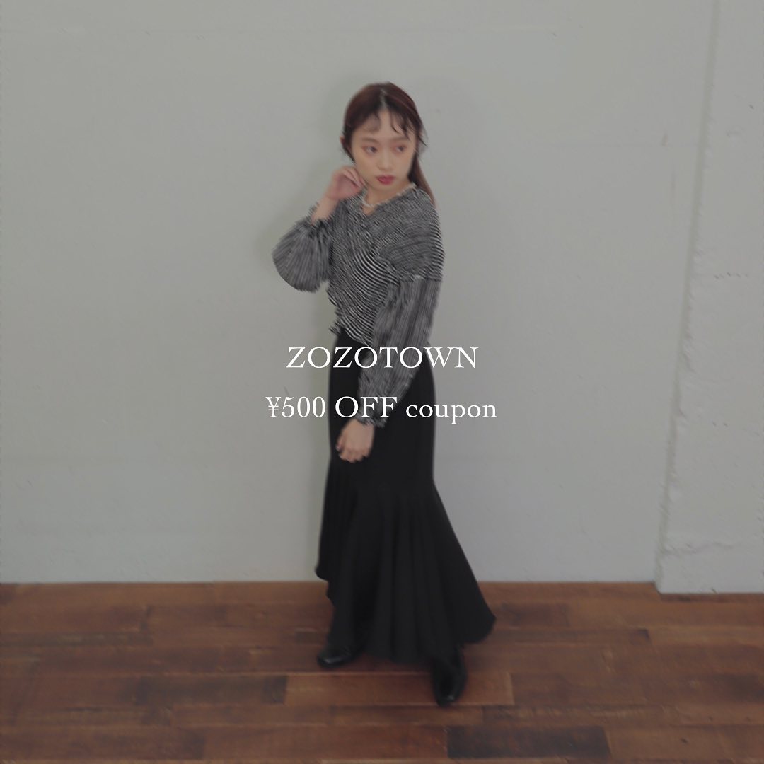 2021/09/19限定  ZOZOTOWN ¥500 OFF クーポン⁡⁡ZOZOTOWNで本日23:59まで限定で¥500 OFFクーポン配信中です⁡同時にタイムセールも実施しております️‍⁡⁡在庫に限りがある商品もございますのでぜひこの機会にチェックして見て下さい♡⁡⁡ZOZOTOWNへはプロフィール欄から飛べます?⁡⁡⁡⁡⁡⁡#urmelty #ユアメルティ #ZOZOTOWN