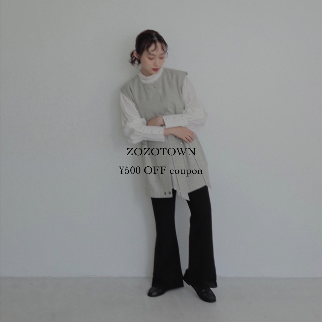 2021/10/10限定  ZOZOTOWN ¥500 OFF⁡⁡ZOZOTOWNで本日23:59まで限定で¥500 OFFクーポン配信中です⁡同時にタイムセールも実施中です。⁡⁡⁡再入荷商品もございますのでぜひこの機会をお見逃しなく...♡⁡⁡ZOZOTOWNへはプロフィール欄のURLから飛んで頂けます?⁡⁡⁡⁡⁡⁡#urmelty #ユアメルティ #ZOZOTOWN
