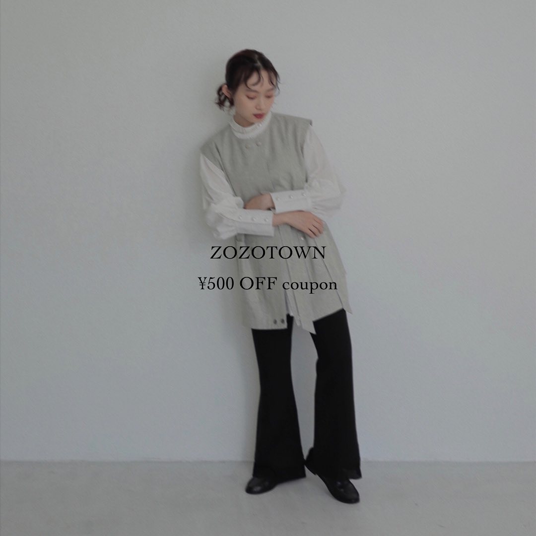 2021/10/10限定  ZOZOTOWN ¥500 OFF⁡⁡ZOZOTOWNで本日23:59まで限定で¥500 OFFクーポン配信中です⁡同時にタイムセールも実施中です。⁡⁡⁡再入荷商品もございますのでぜひこの機会をお見逃しなく...♡⁡⁡ZOZOTOWNへはプロフィール欄のURLから飛んで頂けます🕊⁡⁡⁡⁡⁡⁡#urmelty #ユアメルティ #ZOZOTOWN